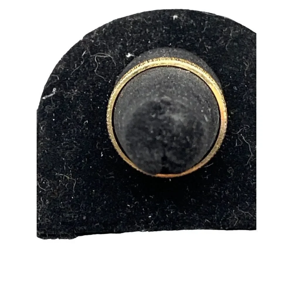 Brass textured band tree bark pattern ring size 10
